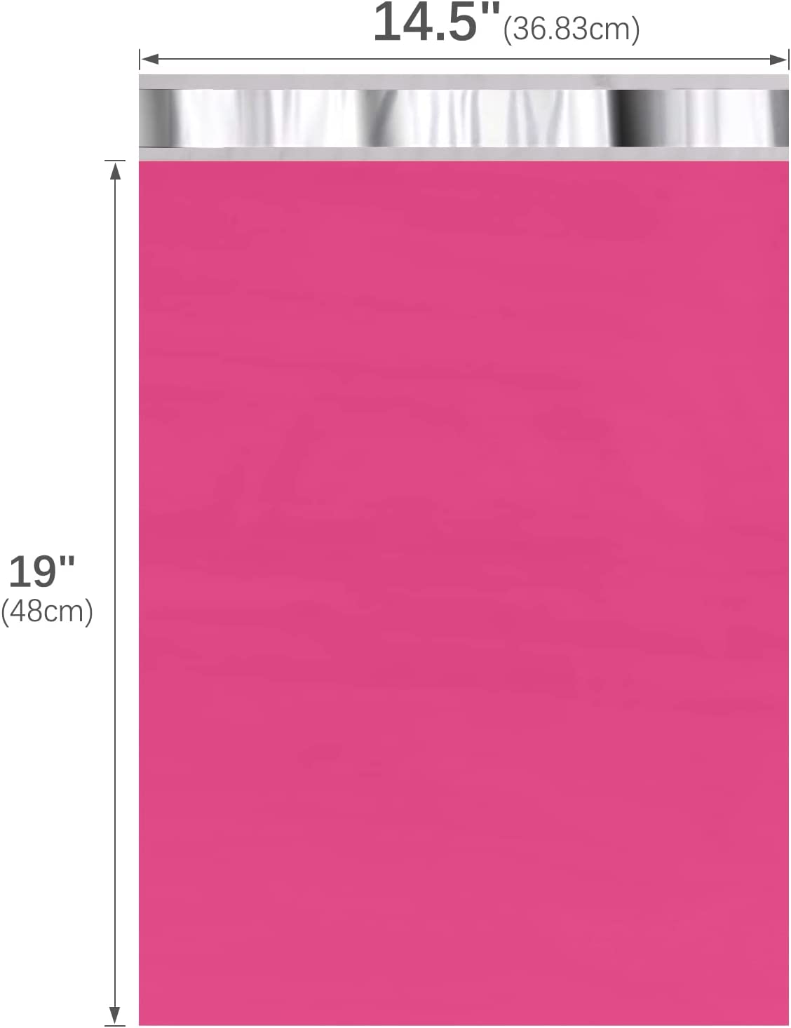 14.5x19 Poly Mailer Envelope Shipping Bags | Pink