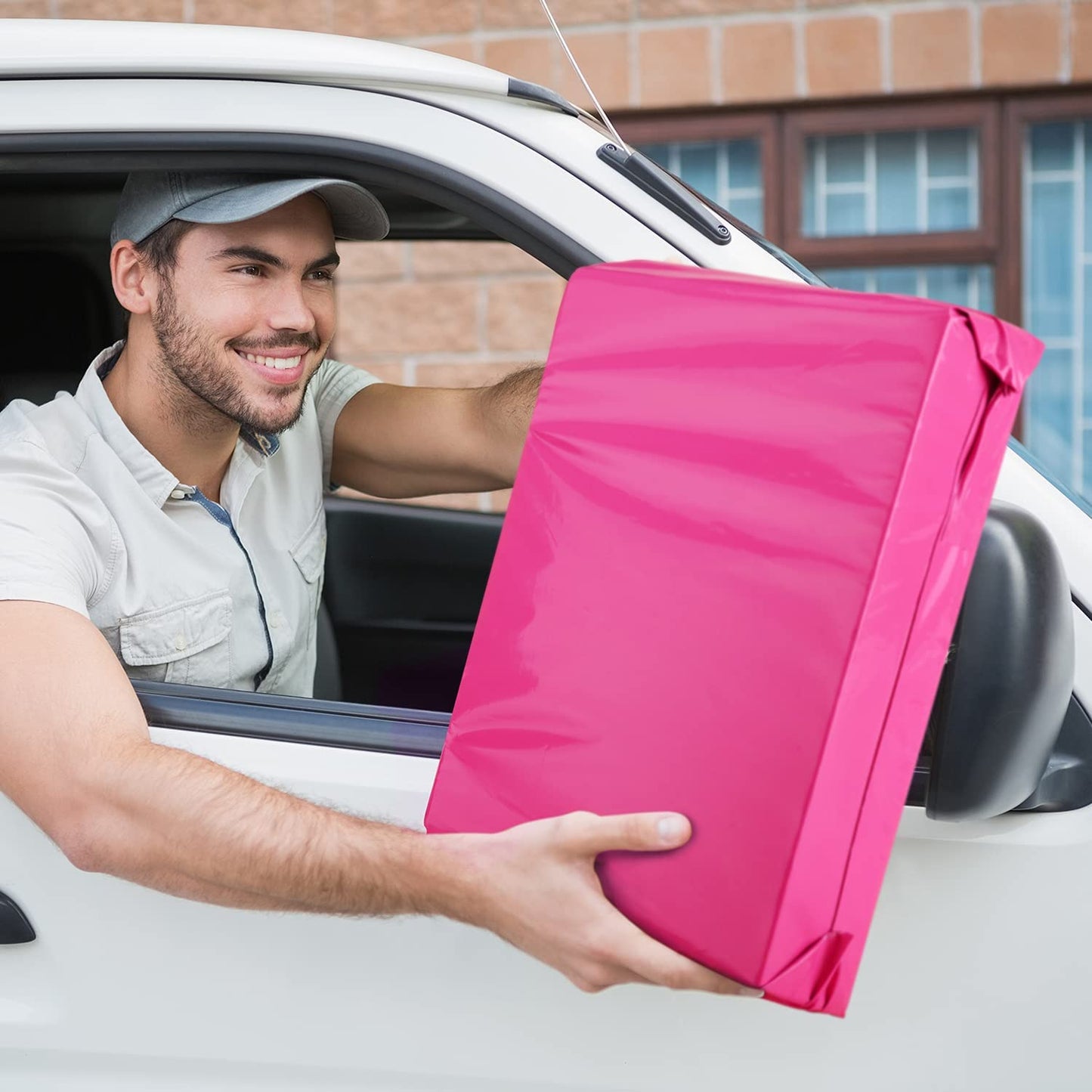 14.5x19 Poly Mailer Envelope Shipping Bags | Pink