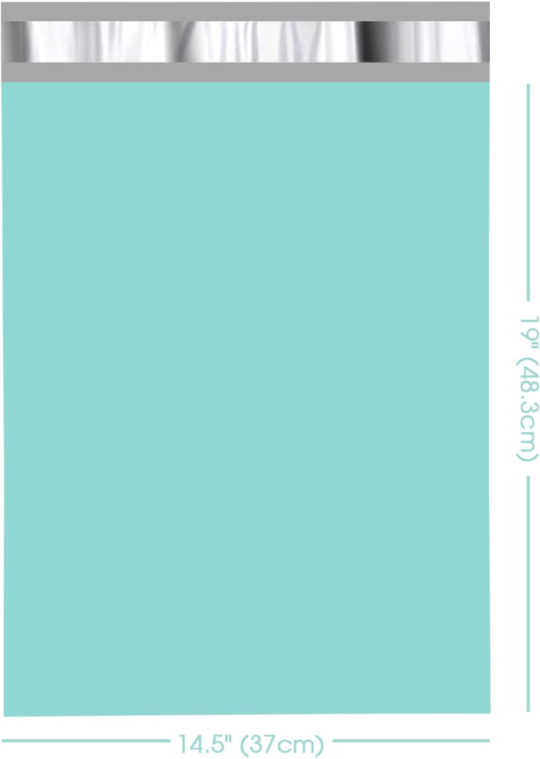 14.5x19 Poly Mailer Envelope Shipping Bags | Teal