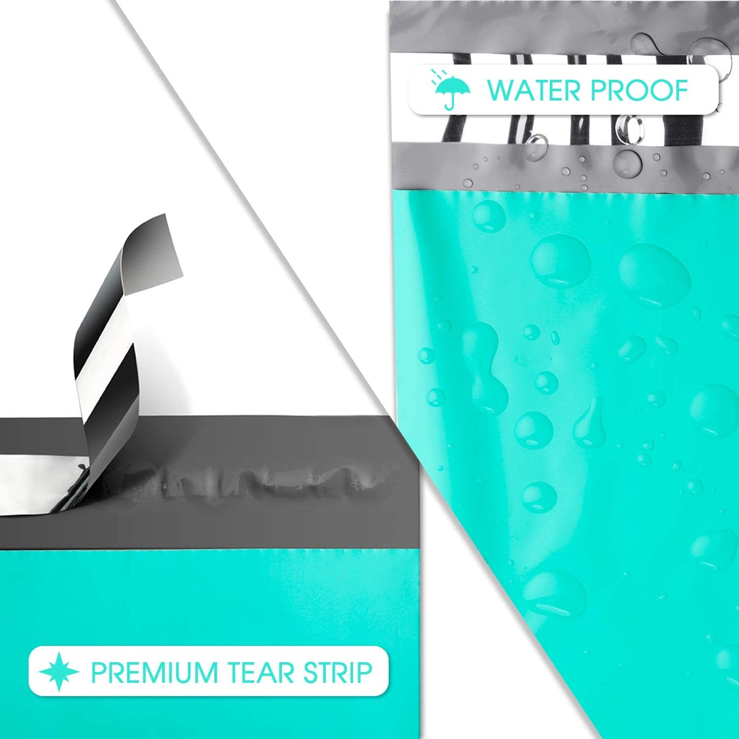 14.5x19 Poly Mailer Envelope Shipping Bags | Teal