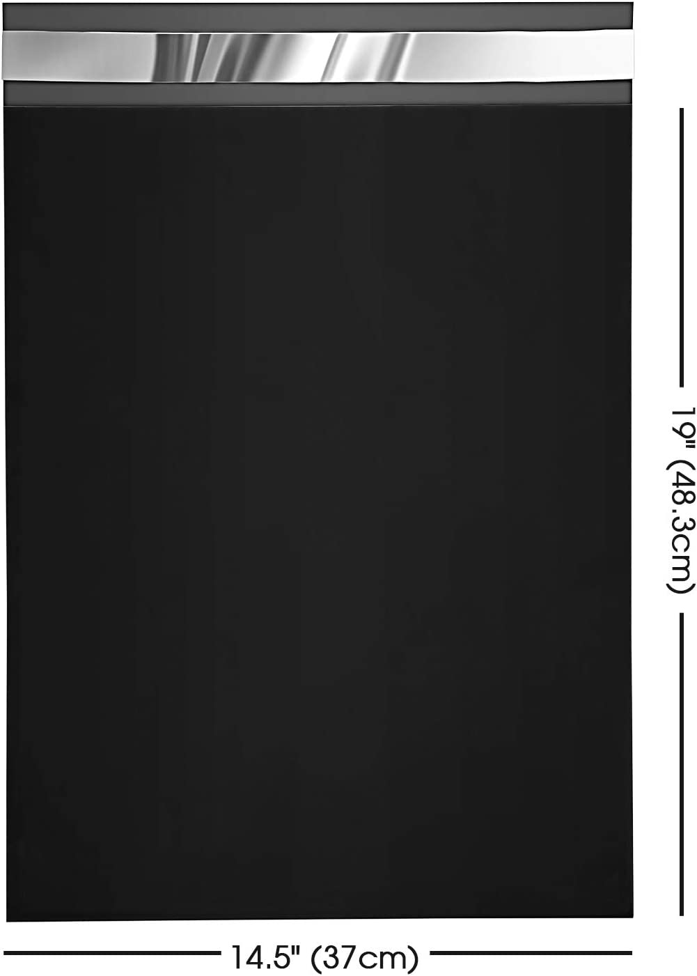 14.5x19 Poly Mailer Envelope Shipping Bags | Black