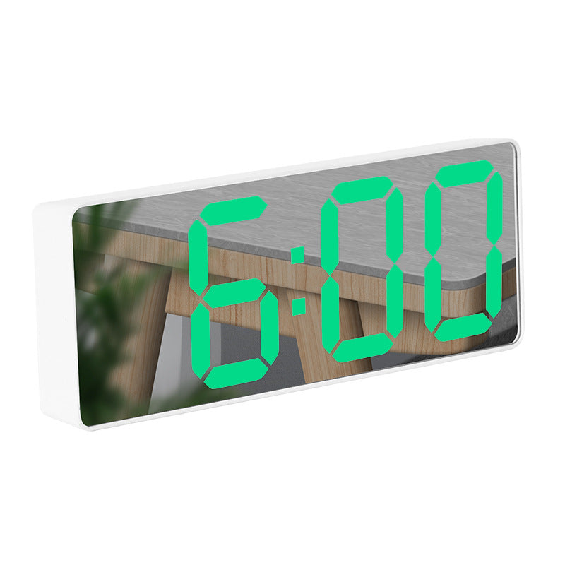Simple Style LED Electronic Alarm Clock Battery and Plug-in Dual-use Timepiece Yida Time