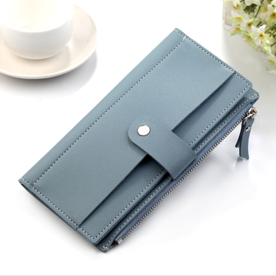 Clutch three fold buckle coin purse