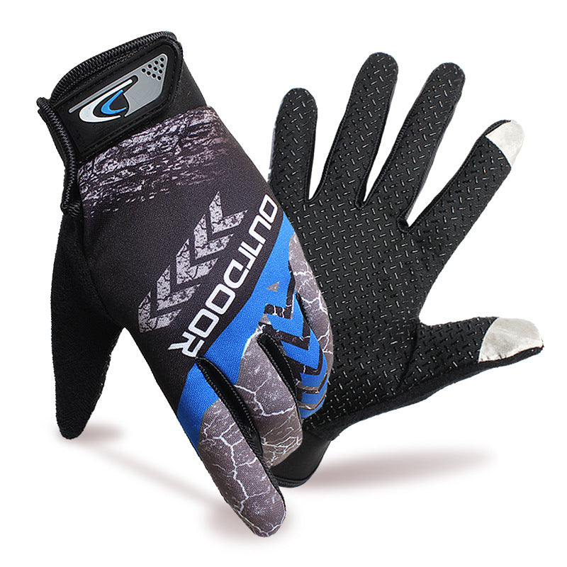 Men's Full Finger Breathable Sun Protection Outdoor Riding Gloves