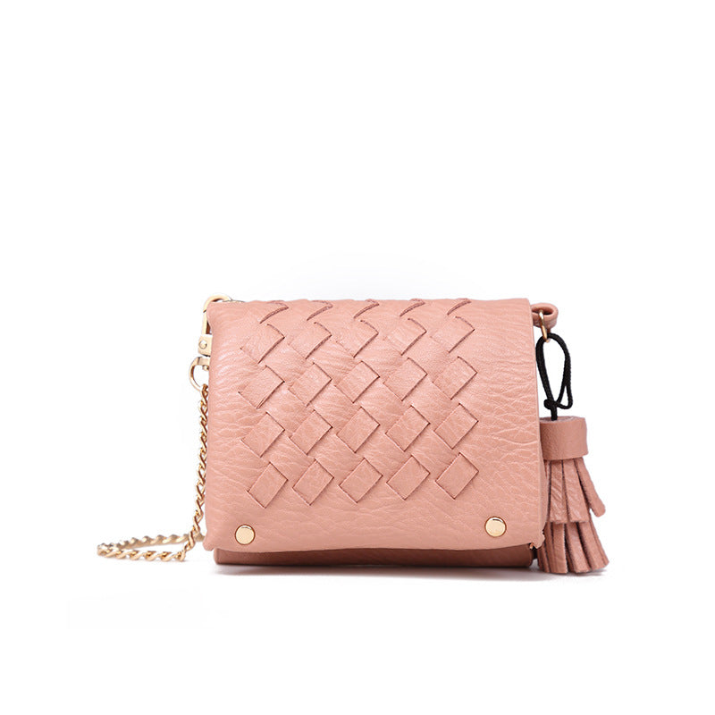 Korean woven mini coin purse