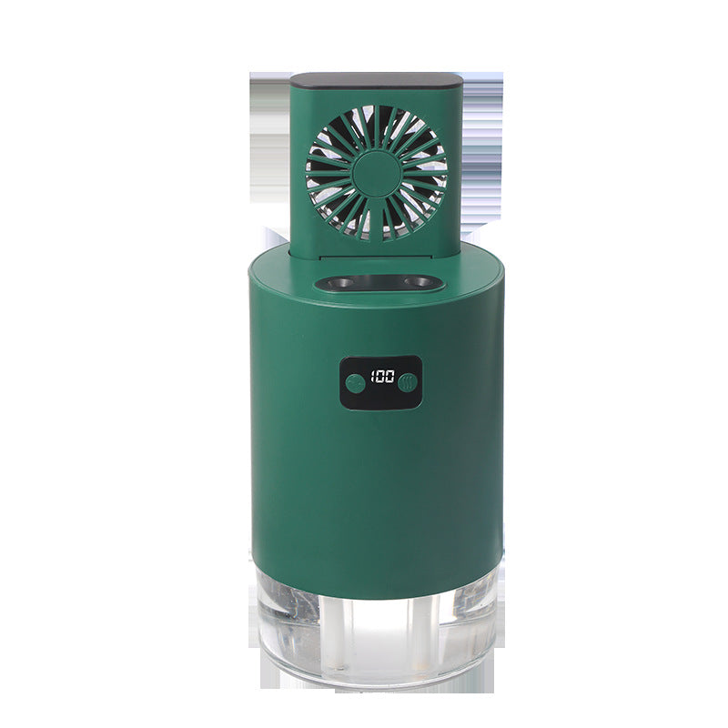 Lifting Fan Humidifier Office Bedroom Air Purifier USB Charging Kawaii Air Humidifier Dual Spray with Remote Control