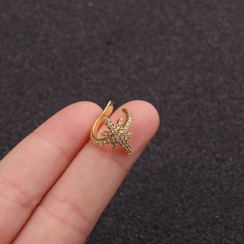 Fashion Women's Micro-Inlaid Anti-Pain Ear Clip