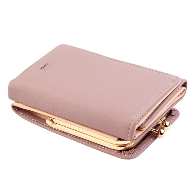 Foldable Pu Leather Female Coin Purse