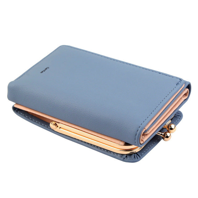 Foldable Pu Leather Female Coin Purse