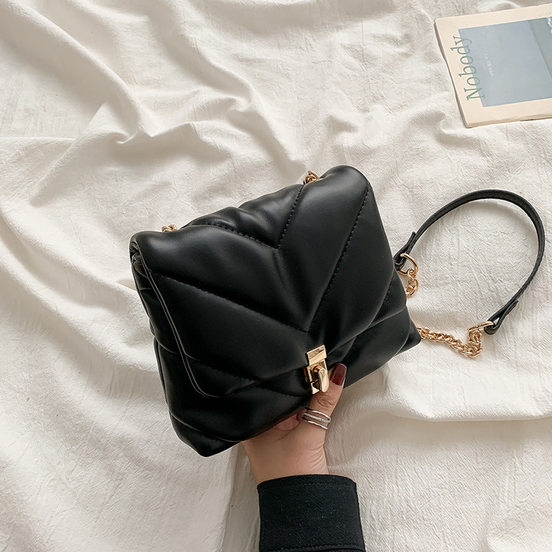 Solid Color PU Leather Crossbody Bags 2020 Designer Chains Women Shoulde Bags Luxury White Lady Messenger Bag Purse Bolso Mujer