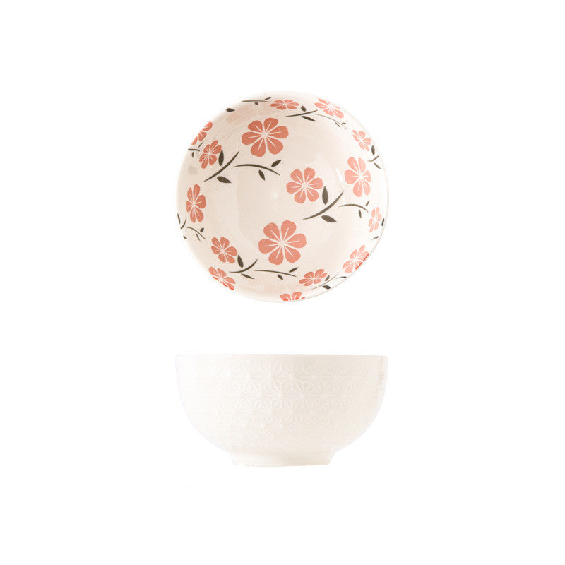 Japanese Relief Hand-painted Underglaze Ceramic Tableware