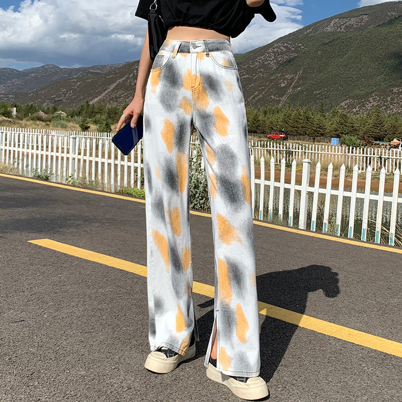 Loose And Thin Straight-leg Mopping Trousers