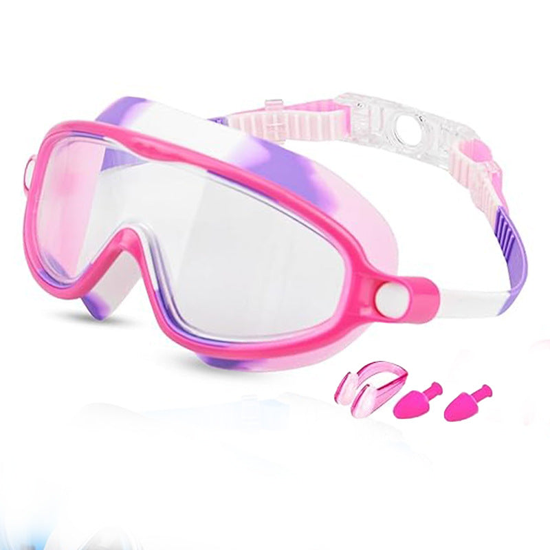 Children's Swimming Goggles HD Waterproof Anti-fog Large Frame Swimming Goggles