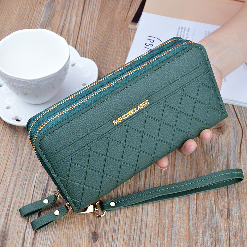 Women's purse long zipper