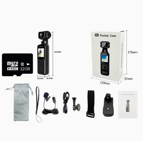 4K HD Anti Shake Pocket Sports Camera Mini