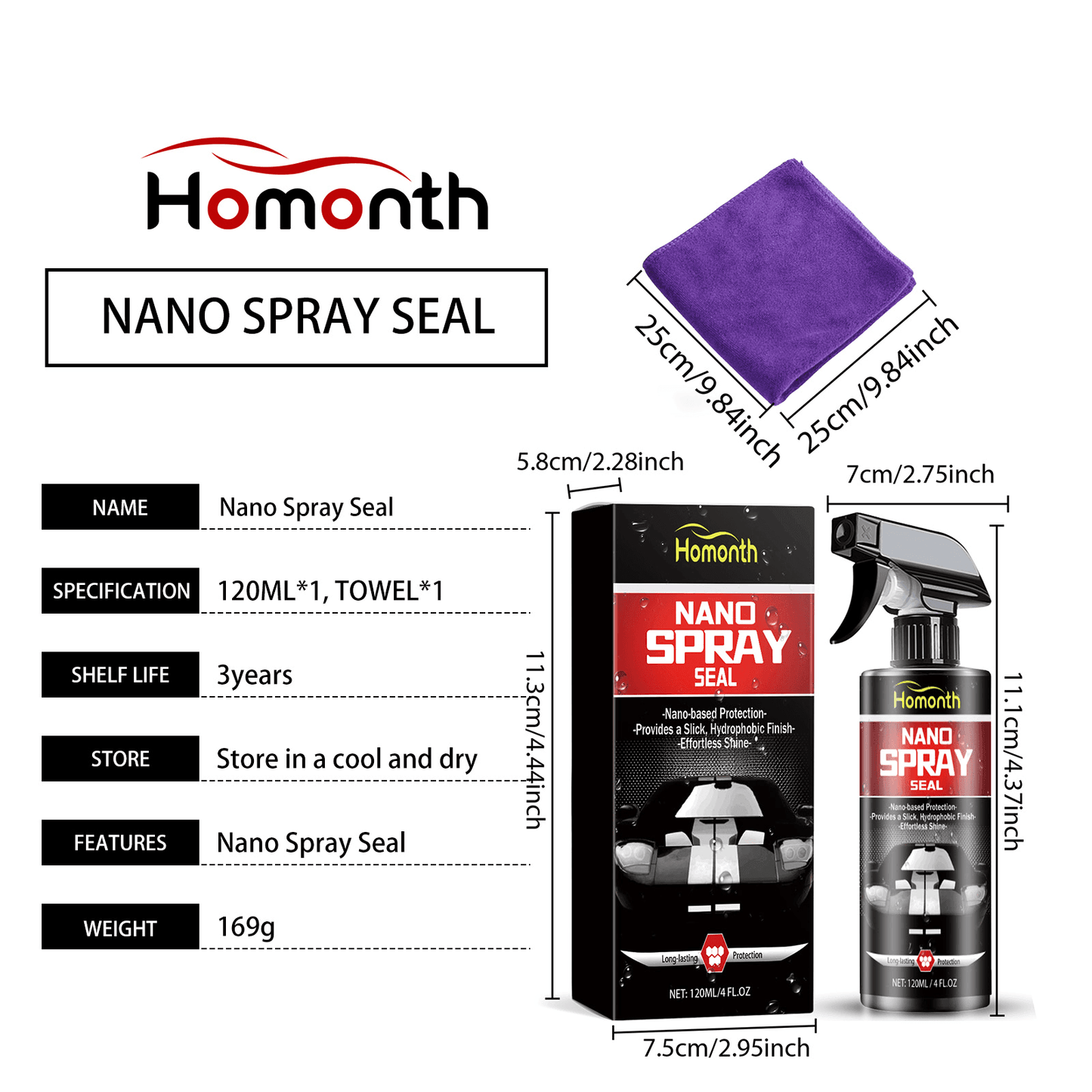 Premium Nano Coating Car Polish Spray 500ml