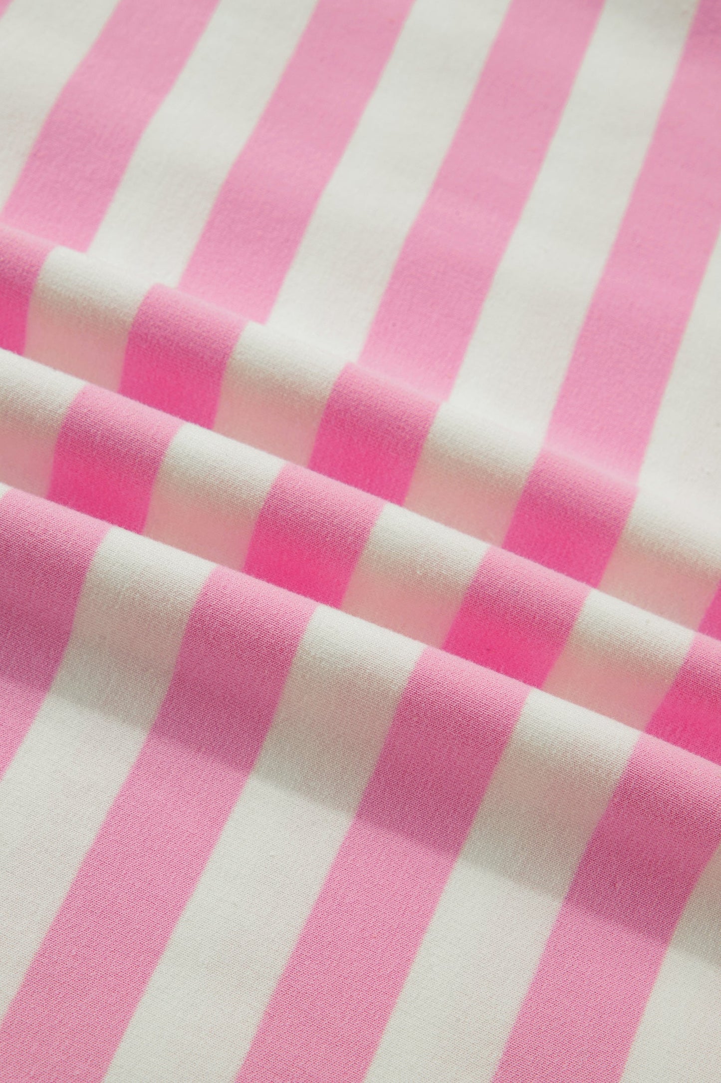 Stripe Collar V-Neck Ruffle Short Sleeve Blouse