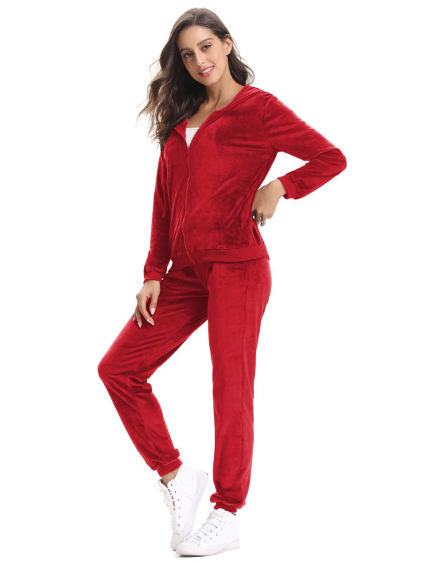 Casual/ Comfortable And Stylishwomen'S Velvet Suit