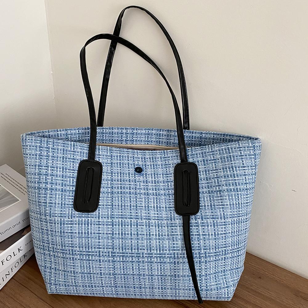 New Women Bag Totes Weave Braided Women's Handbags Luxury Lady Hand Bags Purse Pocket Women Large Capacity Shopping Tote Sac