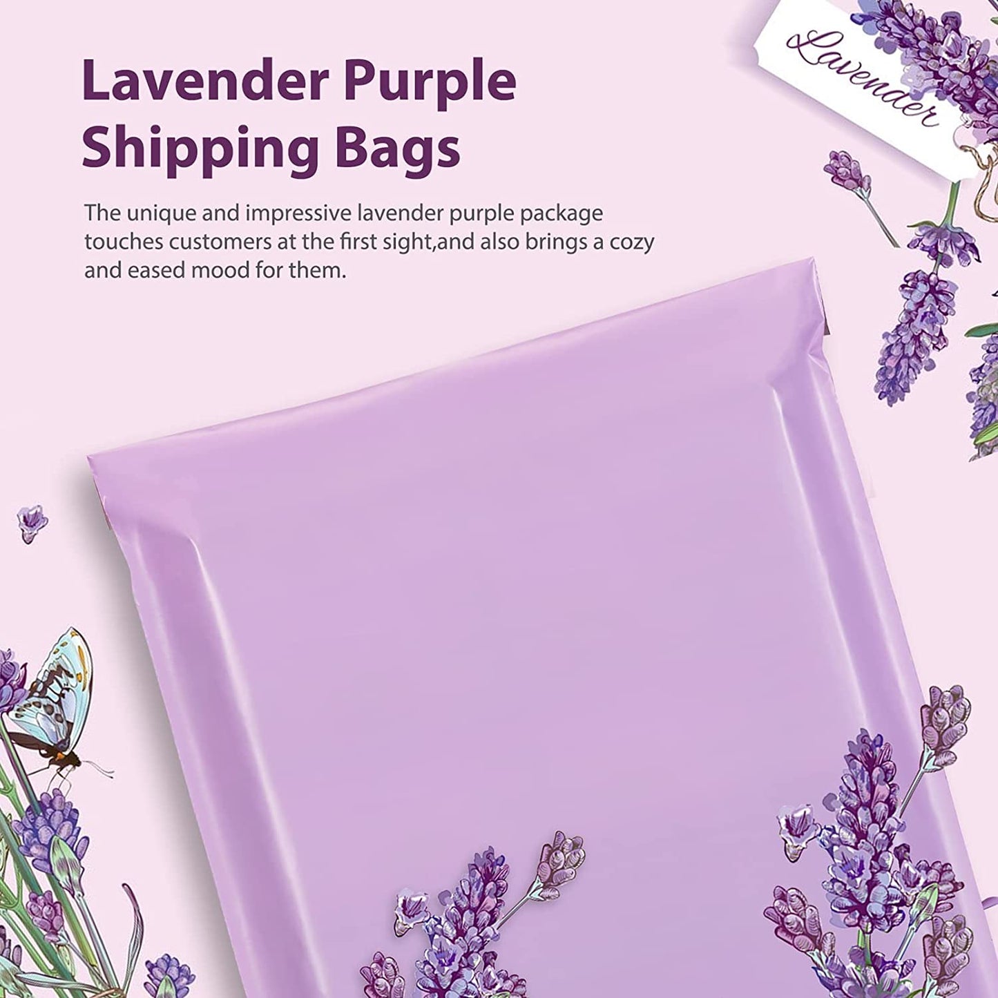 19x24 Poly Mailer Envelope Shipping Bags | Light Purple