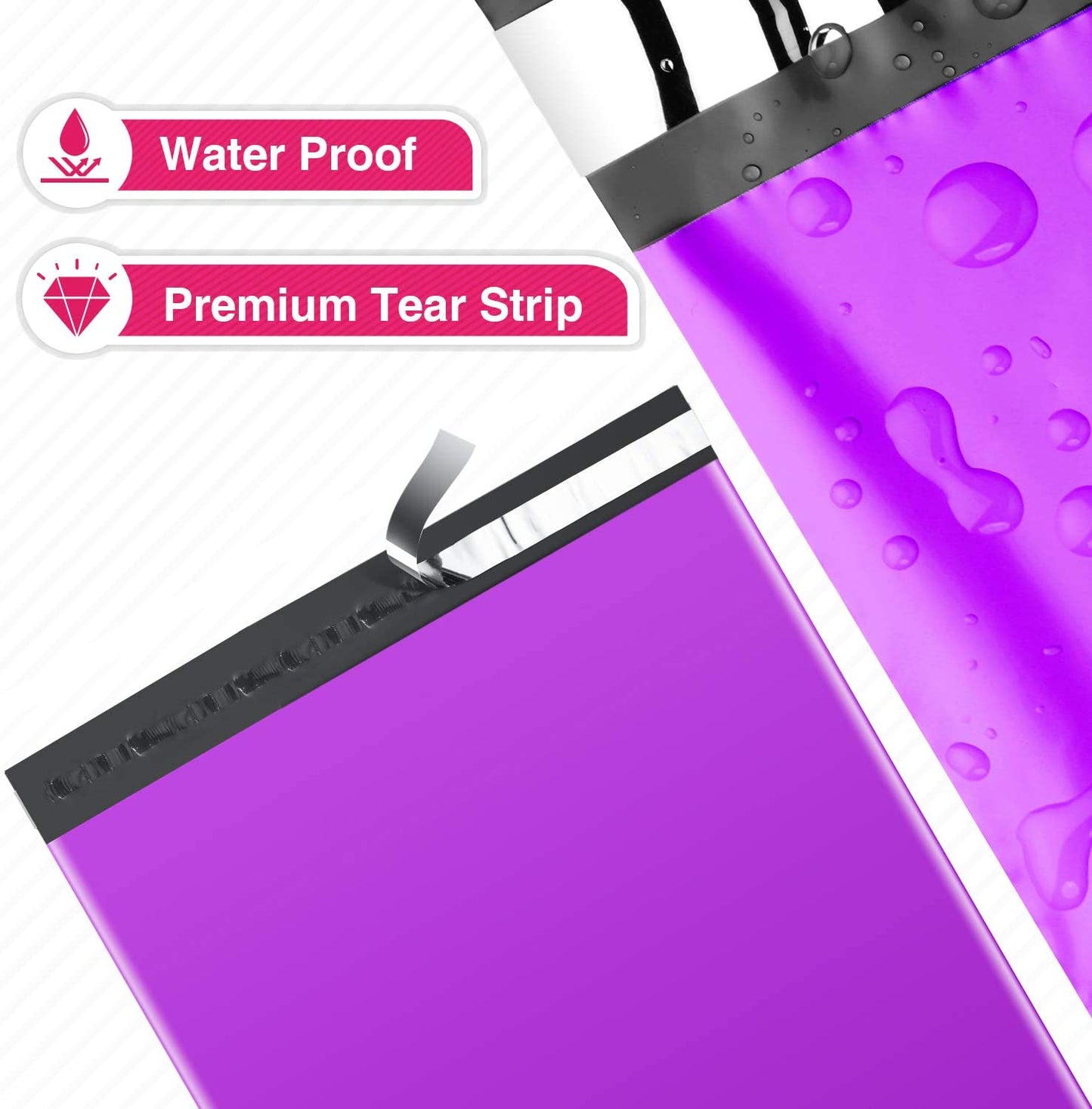 19x24 Poly Mailer Envelope Shipping Bags | Purple