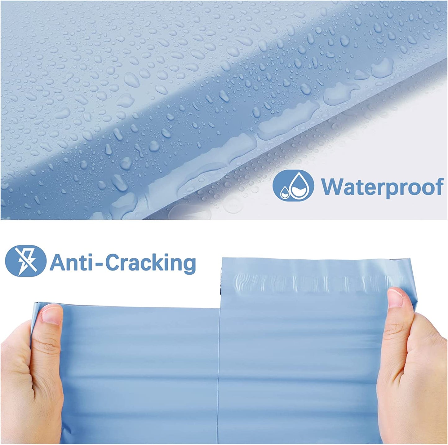 19x24 Poly Mailer Envelope Shipping Bags | Haze Blue