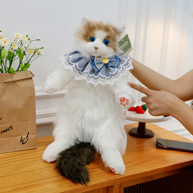 Unique Calico Cat Backpack, Doubles as a Plush Toy and Functional Bag