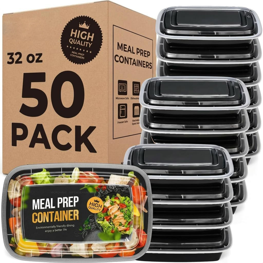 50 Pack 32OZ Meal Prep Containers Wholesale