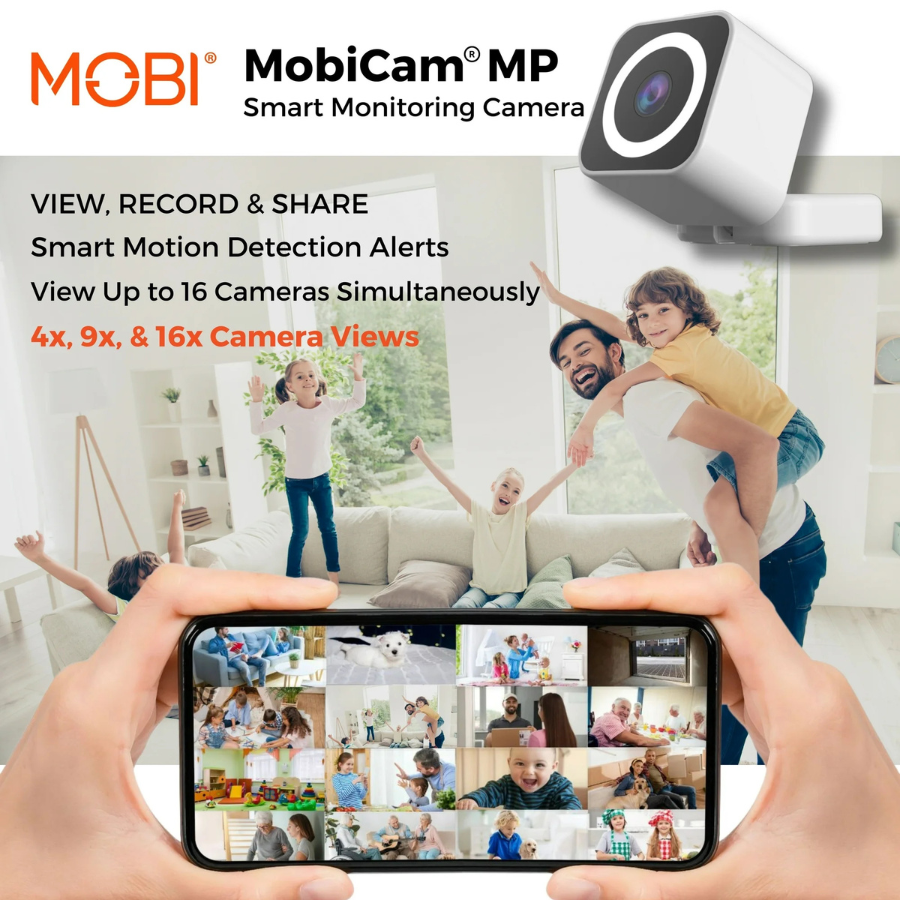 MobiCam MP Smart Baby & Nursery Monitoring Camera White (NEW)