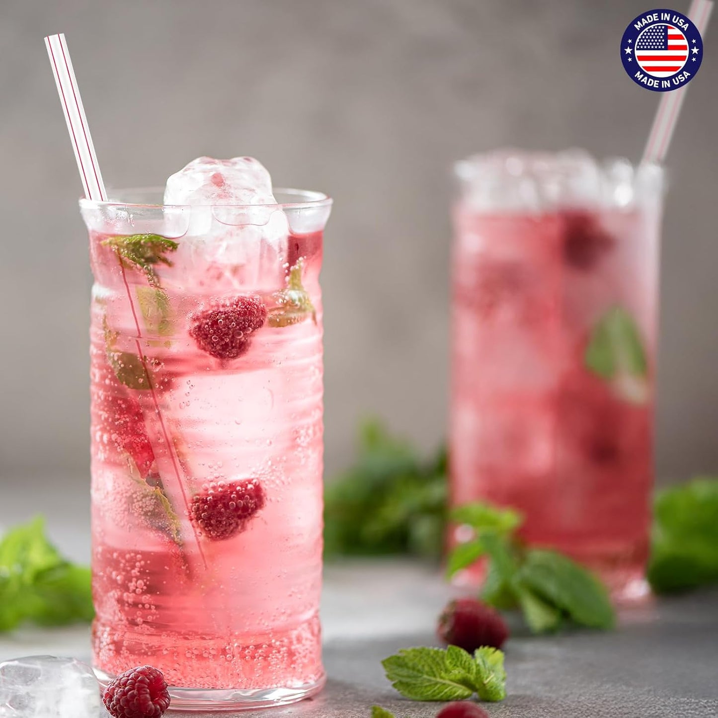 10.2"X0.23” dividually Wrapped Clear Plastic Straws | 3000 Pack Wholesale