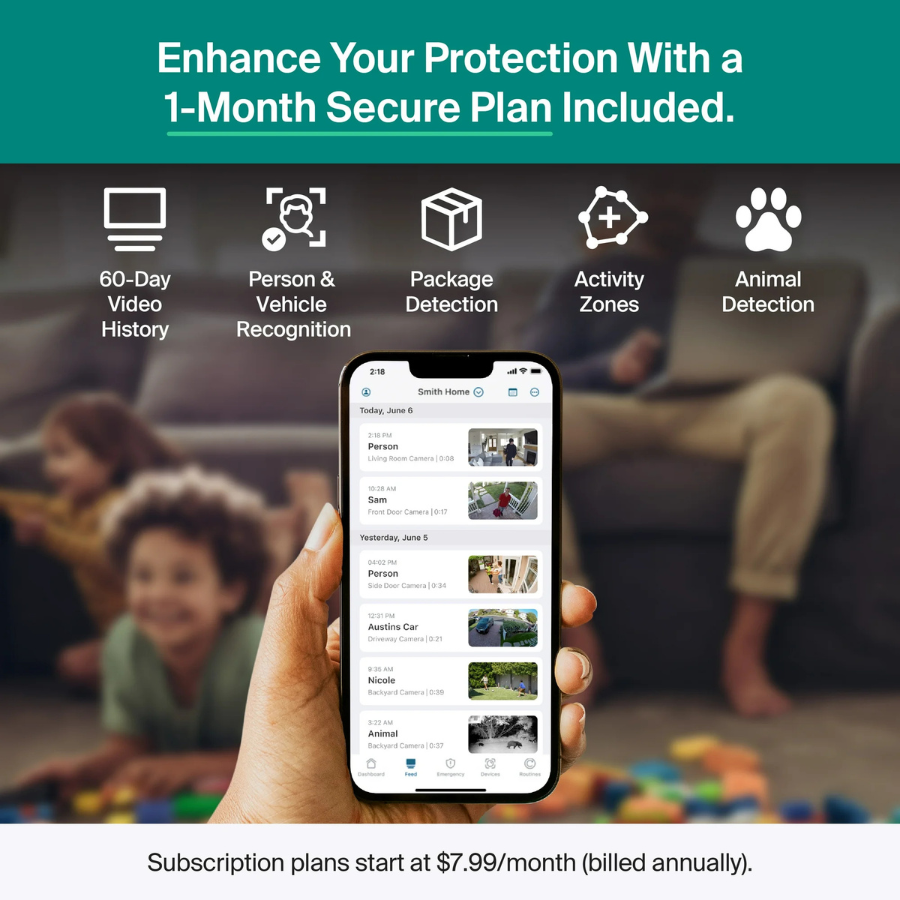 Arlo (VMC2082-1WMNAS) Essential XL Security Camera 3rd Gen (2025) White (NEW)