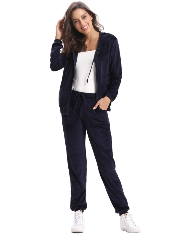 Casual/ Comfortable And Stylishwomen'S Velvet Suit