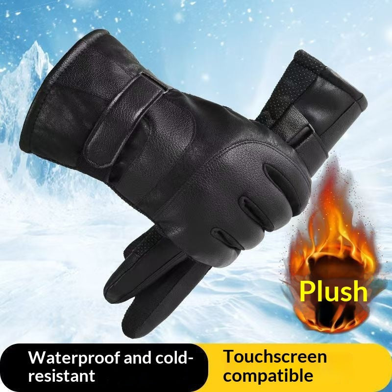 Mens Winter Cotton Gloves For Outdoor Sports And Cycling