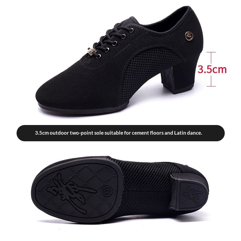 Mesh Oxford Cloth Professional Latin Dance Shoes For Summer