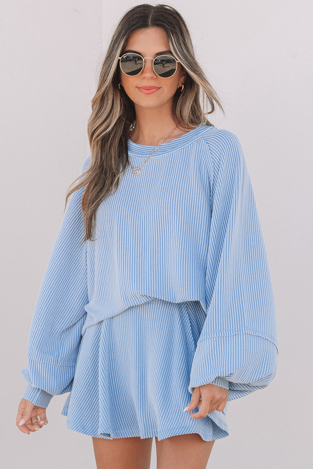 Scarlett Corded Lantern Sleeve Top