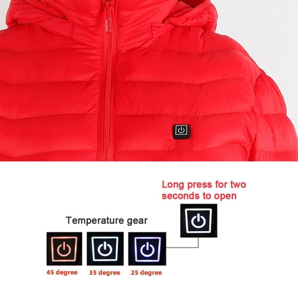 USB Electric Heated Jacket, 3+2 Heating Zone Cover The Upper Body