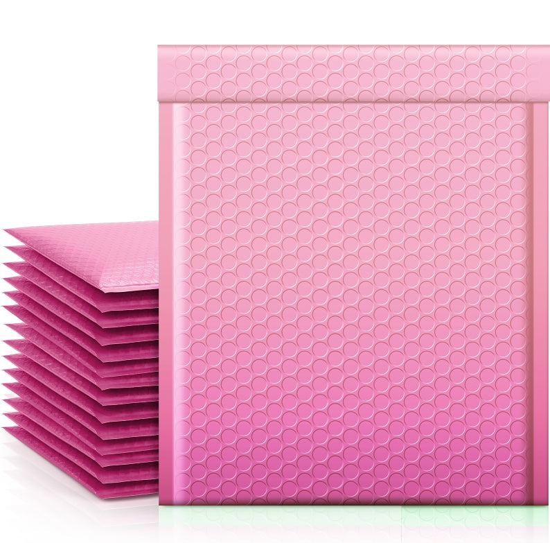 8.5x12 Bubble Mailer Padded Envelope #2 | Usable Size 8.5x11"| Gradient Pink