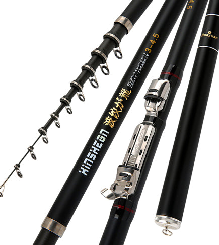 Corrugated Longji Fishing Rod Rocky Rod Light Hard Carbon Fishing Rod Hand And Sea Dual-purpose Fishing Gear Set