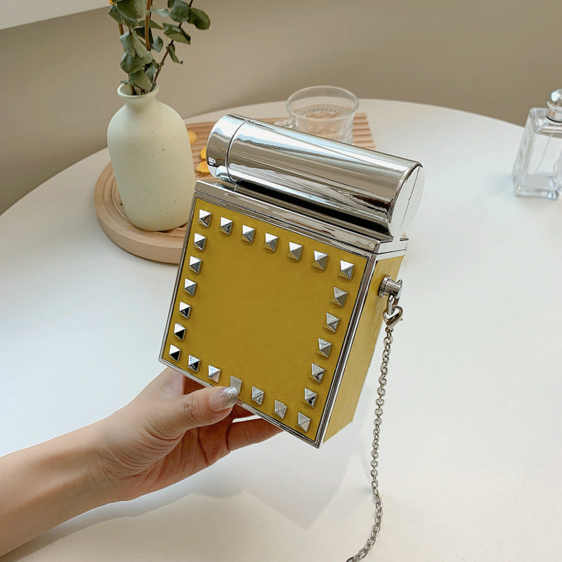Lipstick Bags Mini Chain Women's Shoulder Bag Female Designer Luxury Crossbody Bag With Mirror Mini Handbag Purse