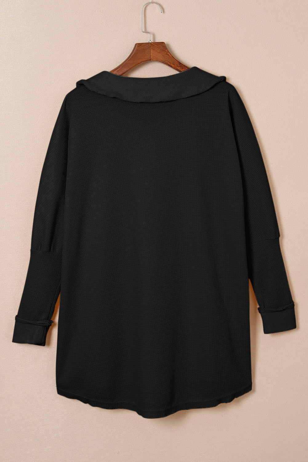 Nina Waffle Knit Long Sleeve Top
