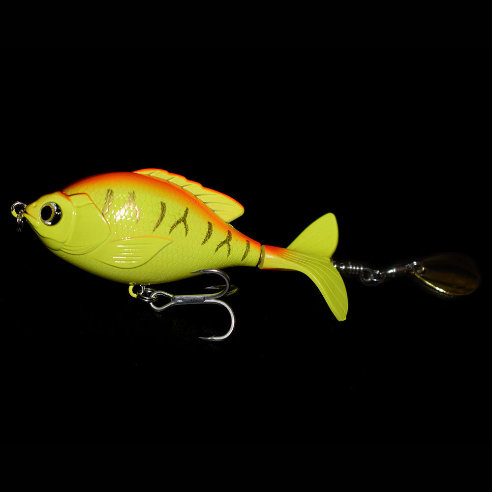 5piece Top Mounted Spinning Tail Fishing Lure Set