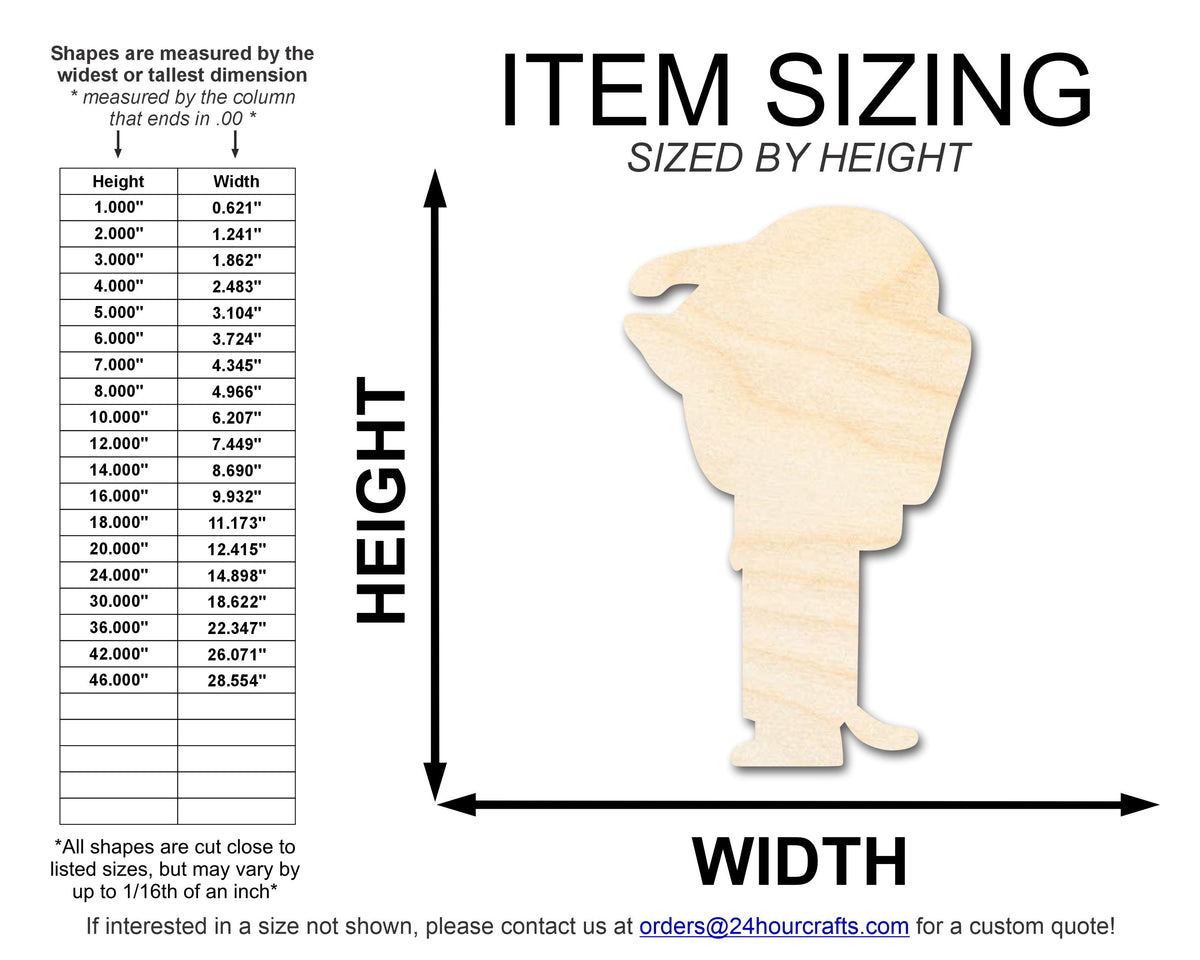 Unfinished Wood Cartoon Wiener Dog Shape - Craft - up to 46" DIY