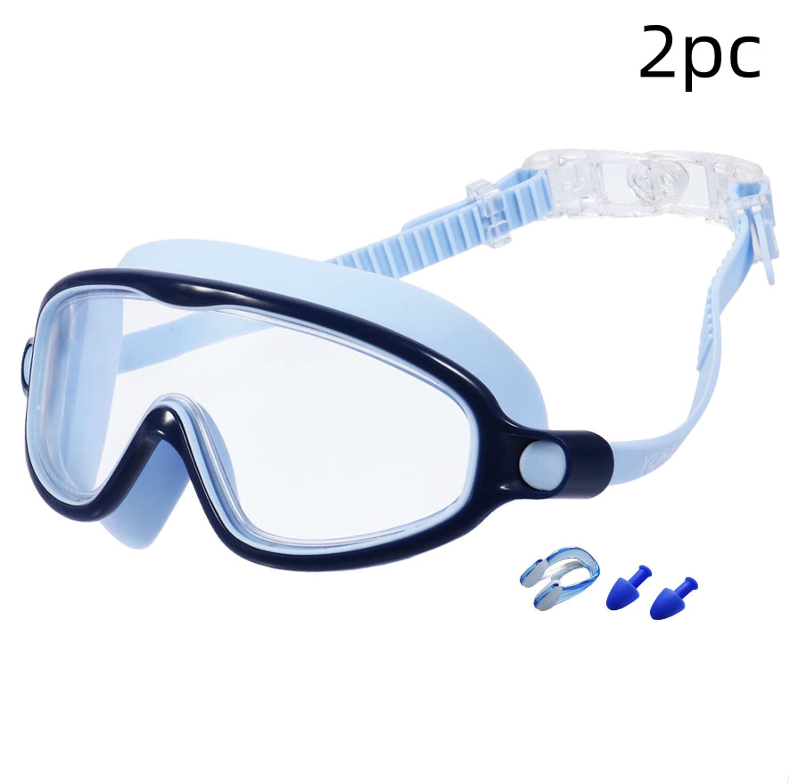 Children's Swimming Goggles HD Waterproof Anti-fog Large Frame Swimming Goggles