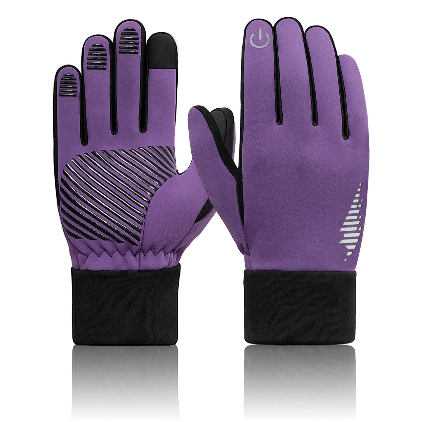 Men's Fleece-lined Anti-slip Thick Warm Riding Gloves