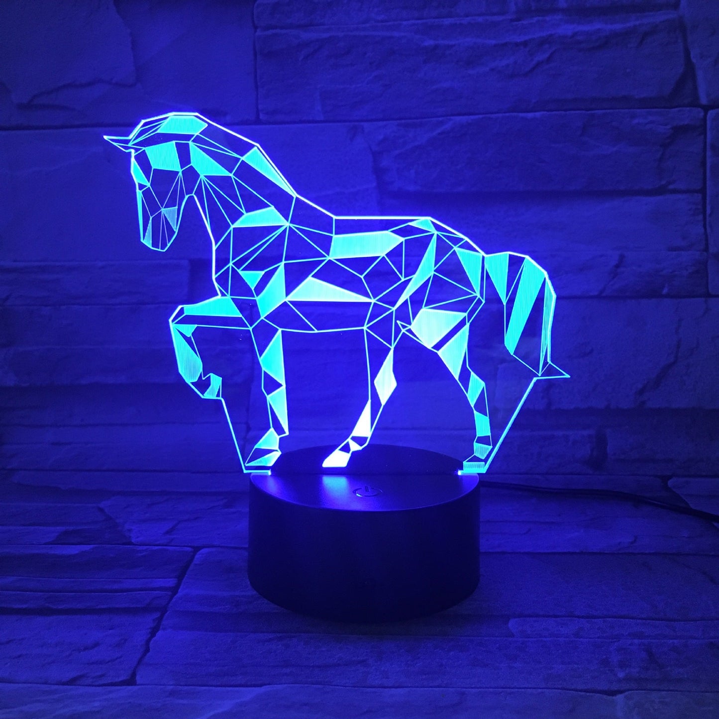 Remote touch gradient table lamp