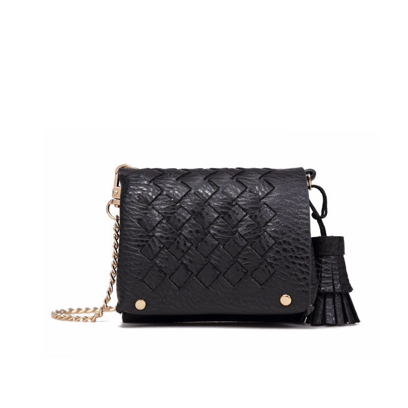 Korean woven mini coin purse