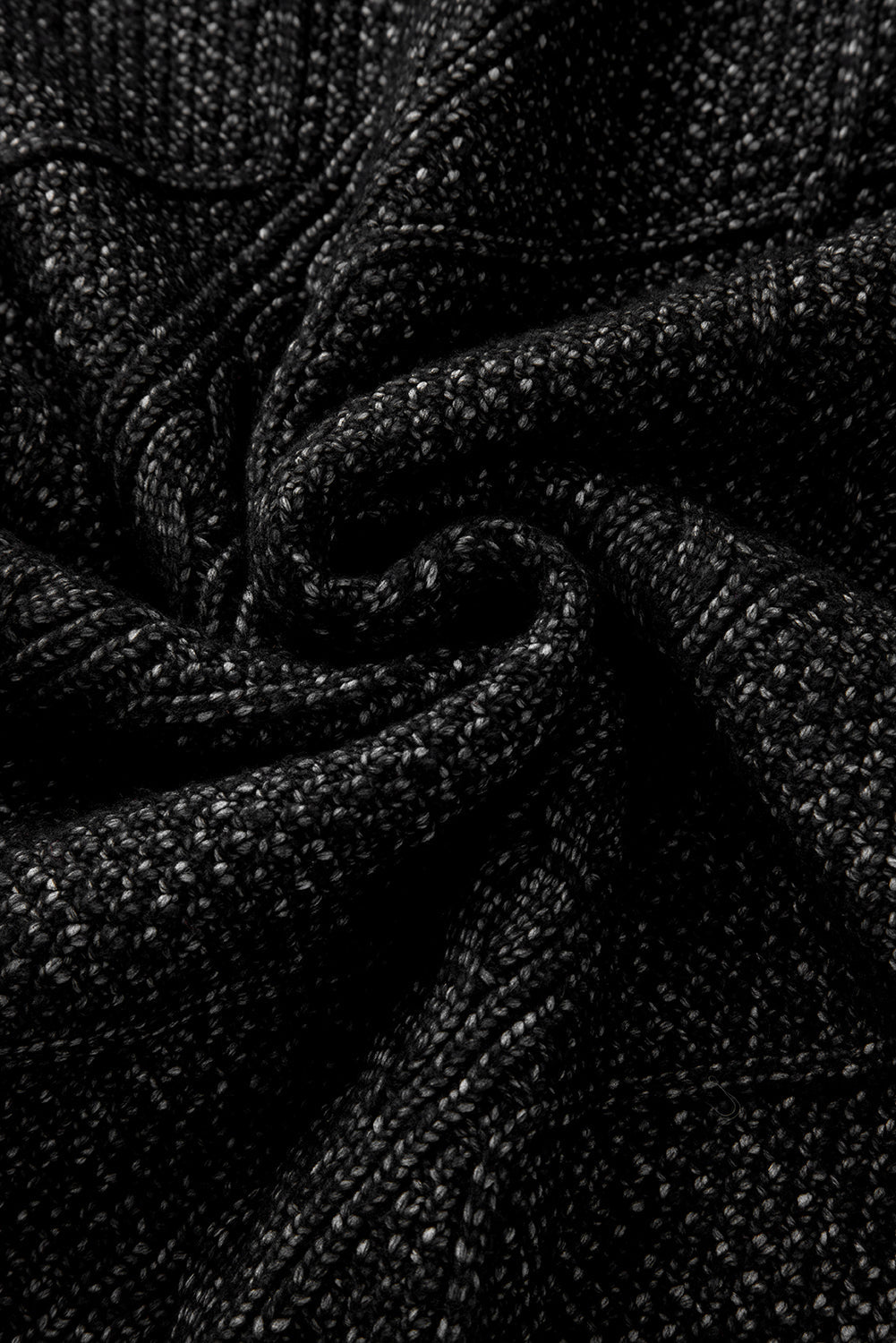 Solid Cable Knit Drop Shoulder Sweater Dress