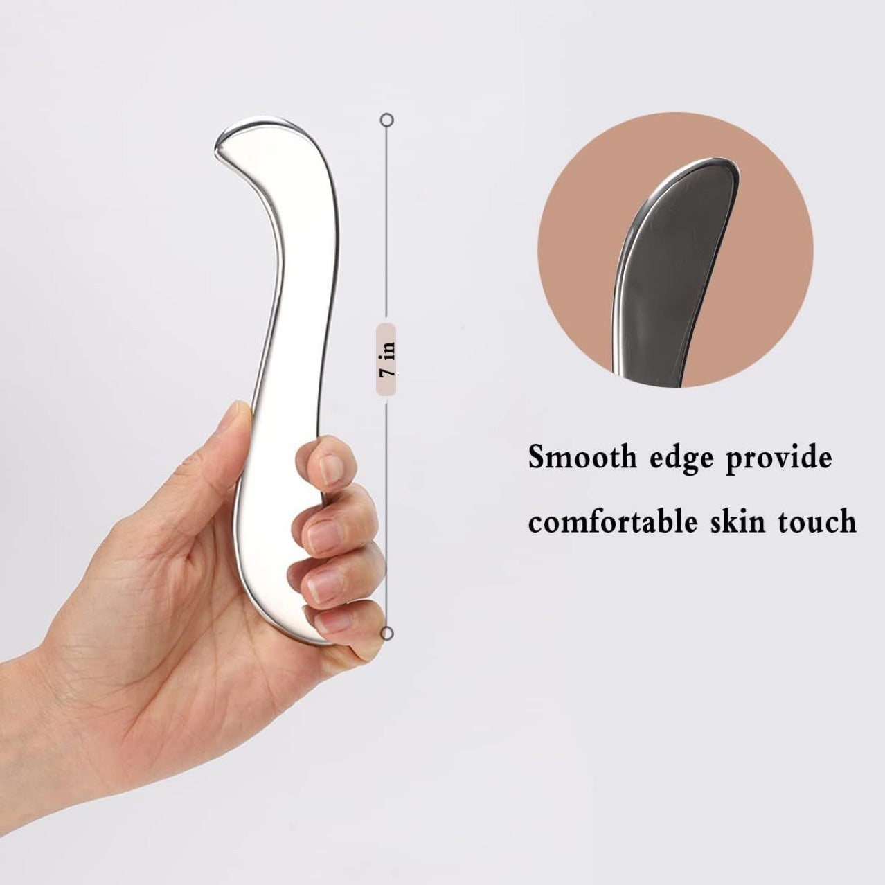 304 stainless steel fascia knife for loosening muscle tissue, scraping and relaxing S-shaped fascia knife for facial metal plate
