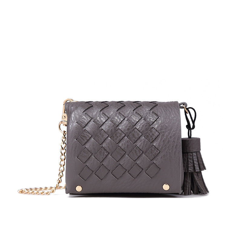 Korean woven mini coin purse