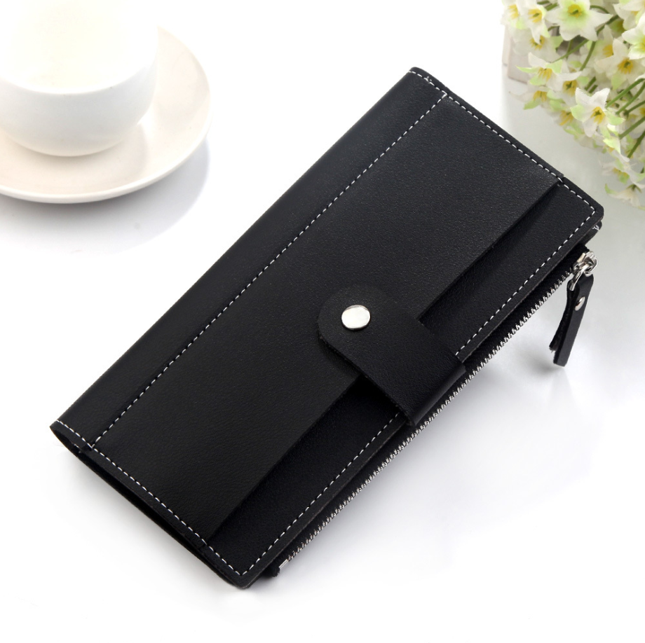 Clutch three fold buckle coin purse